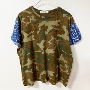 We The Free | Green Camo Clarity Tee M